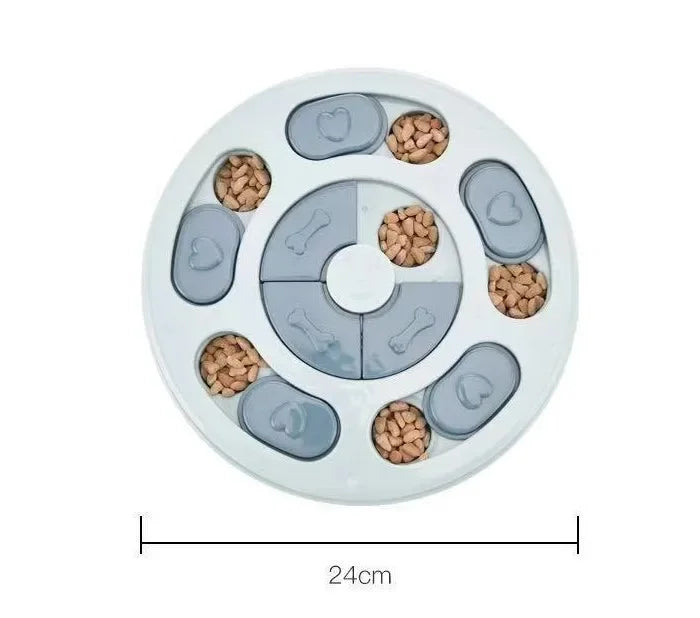Puzzle Interactif pour Chien – Jouet Distributeur de Friandises et Gamelle Anti-glouton