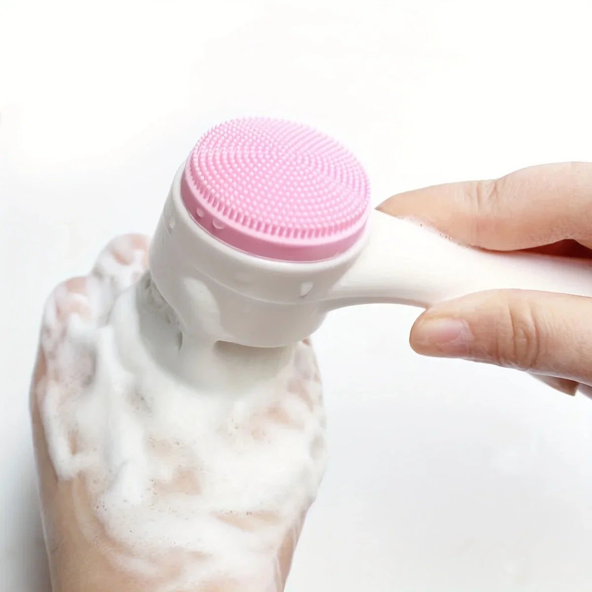 Nettoyeur de pattes et brosse de massage en silicone - accessoires 2 en 1 pour chien