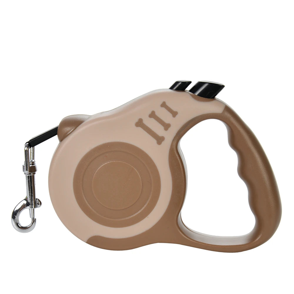 Laisse Rétractable 3m / 5m en Nylon Résistant – Pour Chiens de Petite à Grande Taille