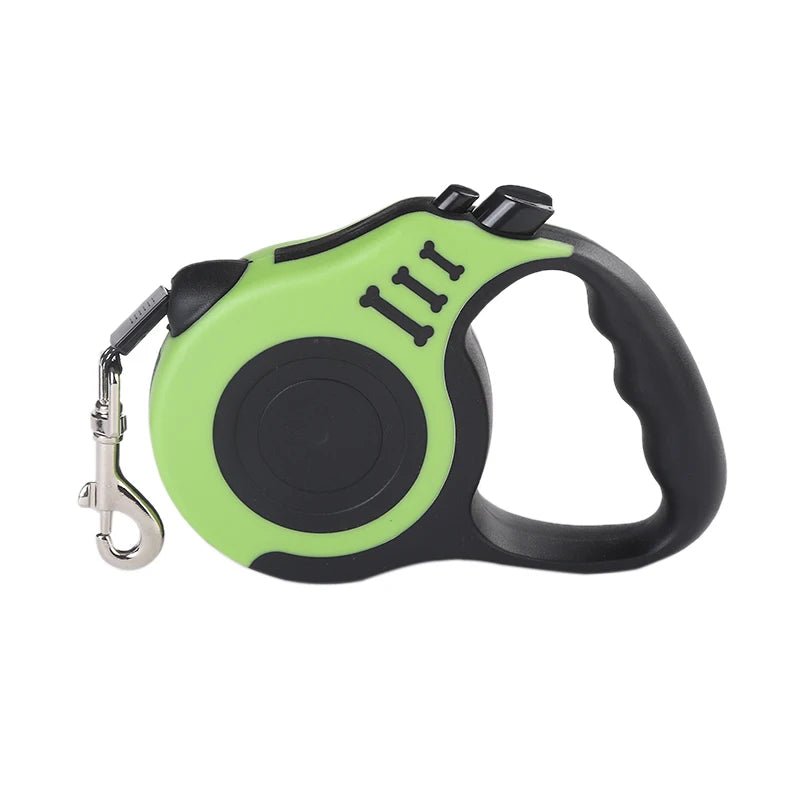 Laisse Rétractable 3m / 5m en Nylon Résistant – Pour Chiens de Petite à Grande Taille