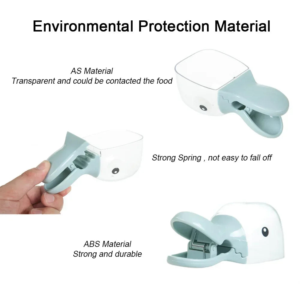 Cuillère Doseuse Multifonction pour Chien & Chat – Pelle à Croquettes avec Clip de Fermeture