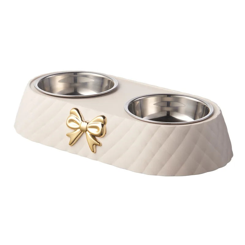 Gamelle Double Design pour Chien – Bols Inox Amovibles avec Support Élégant