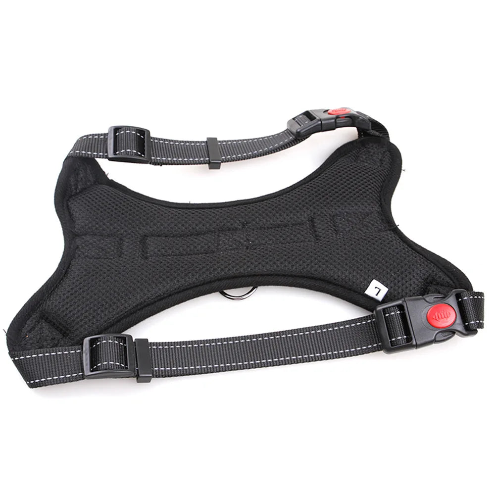Harnais réglable en nylon pour grands chiens – Sécurité et confort tous temps