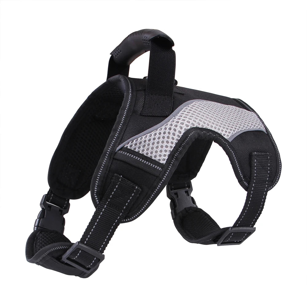 Harnais réglable en nylon pour grands chiens – Sécurité et confort tous temps