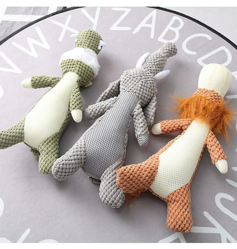 Jouet en Peluche avec Pouic-Pouic pour Chiots et Petits Chiens – Résistant et Amusant