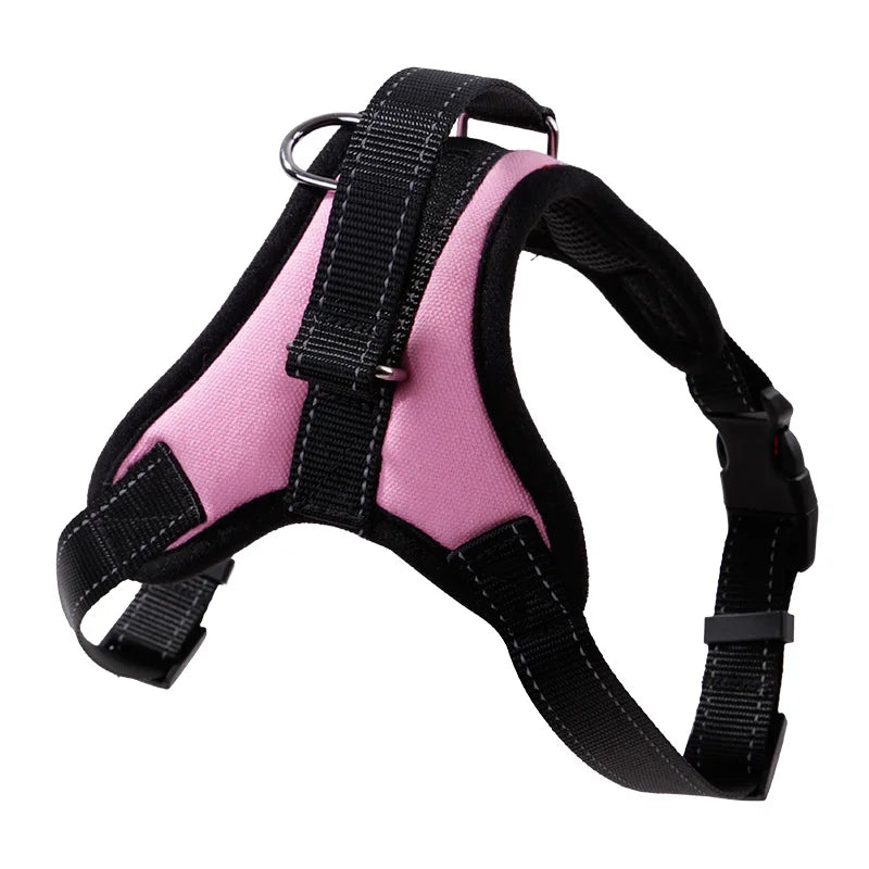 Harnais réglable en nylon pour grands chiens – Sécurité et confort tous temps