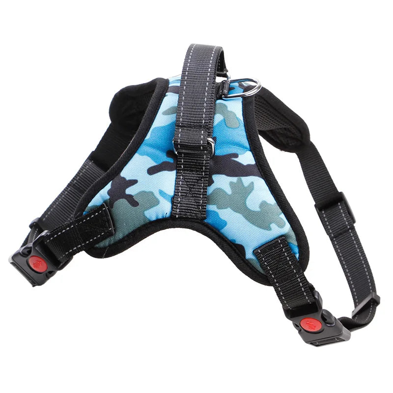 Harnais réglable en nylon pour grands chiens – Sécurité et confort tous temps