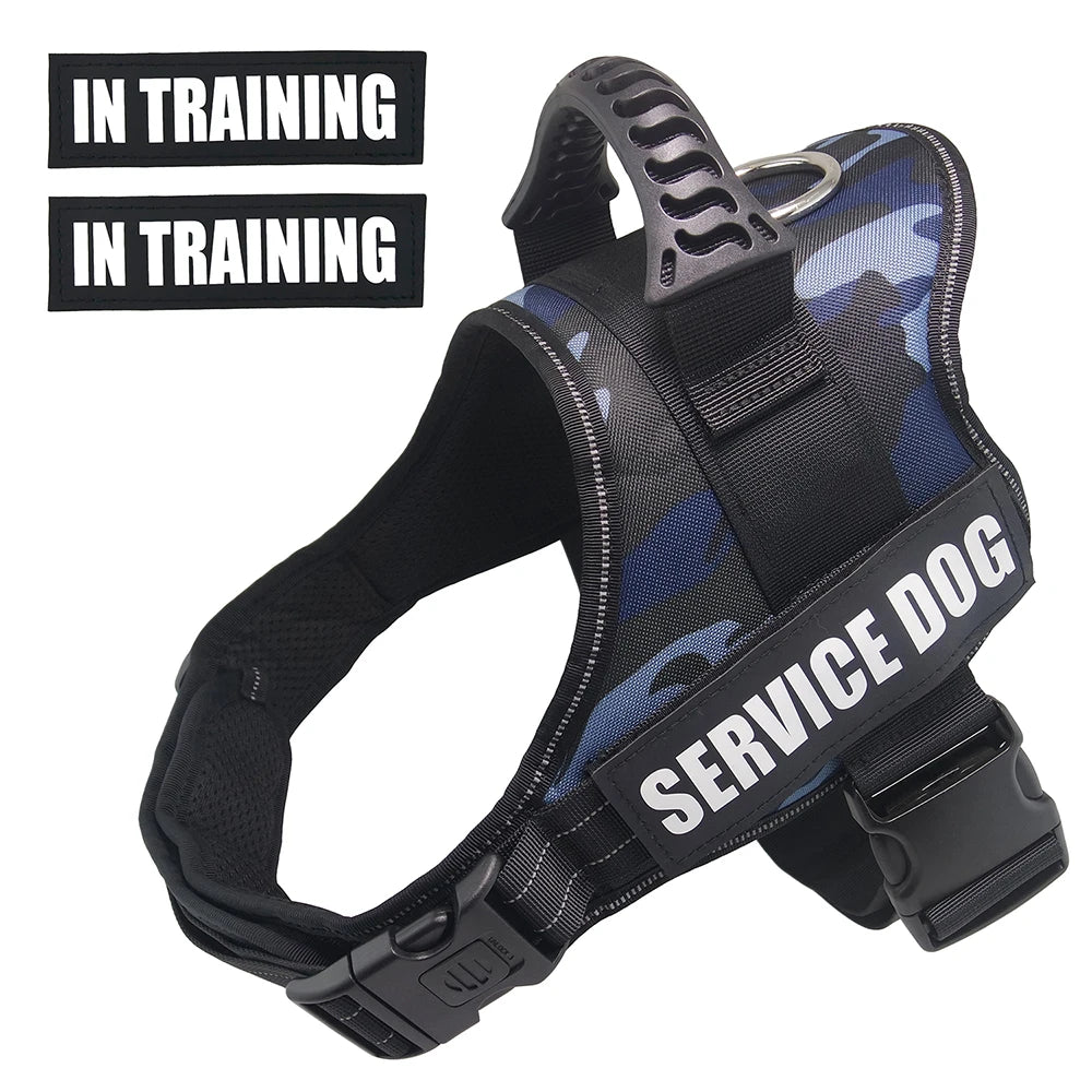 Harnais de Service pour chien préféré et gilet de soutien émotionnel avec patchs réfléchissants amovibles pour chiot de grande et moyenne taille