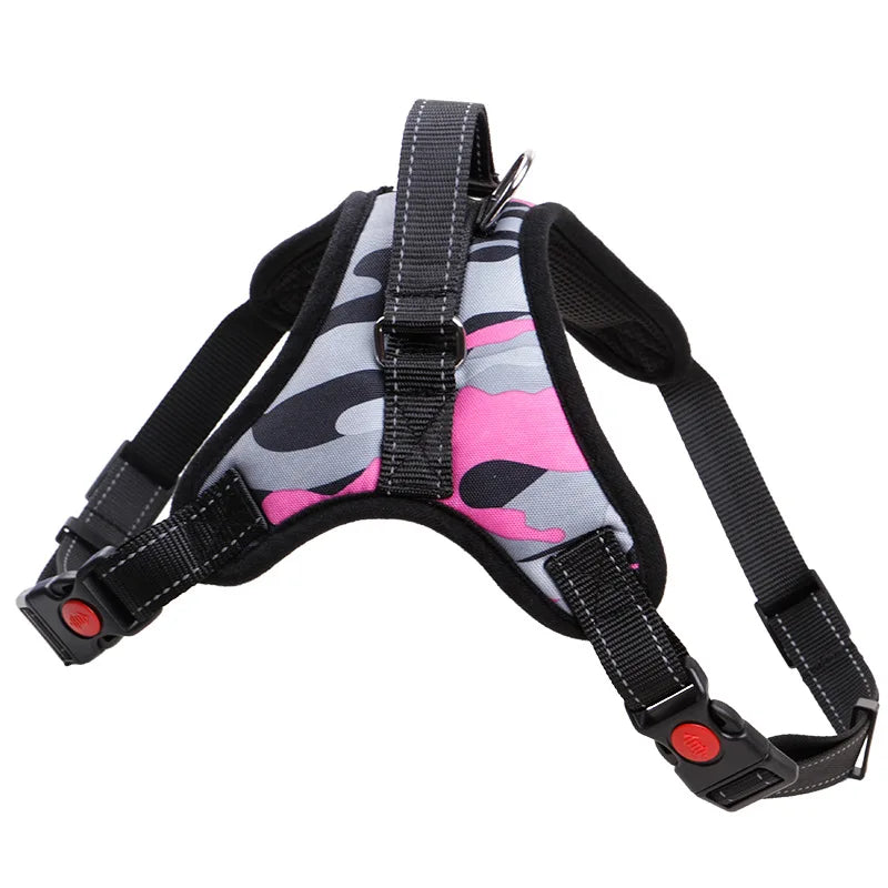 Harnais réglable en nylon pour grands chiens – Sécurité et confort tous temps