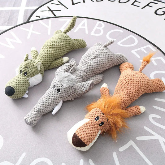 Jouet en Peluche avec Pouic-Pouic pour Chiots et Petits Chiens – Résistant et Amusant