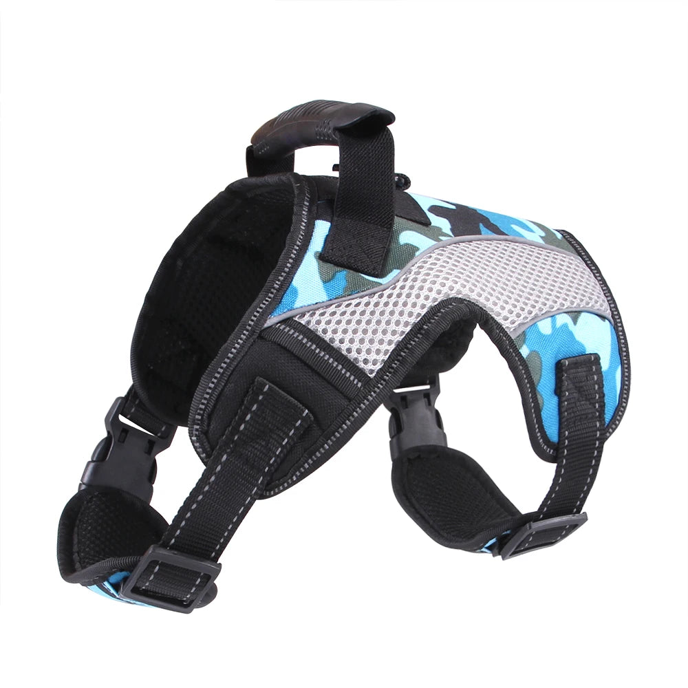 Harnais réglable en nylon pour grands chiens – Sécurité et confort tous temps