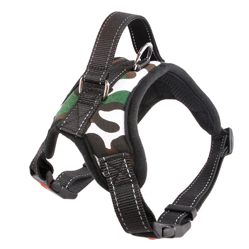 Harnais réglable en nylon pour grands chiens – Sécurité et confort tous temps