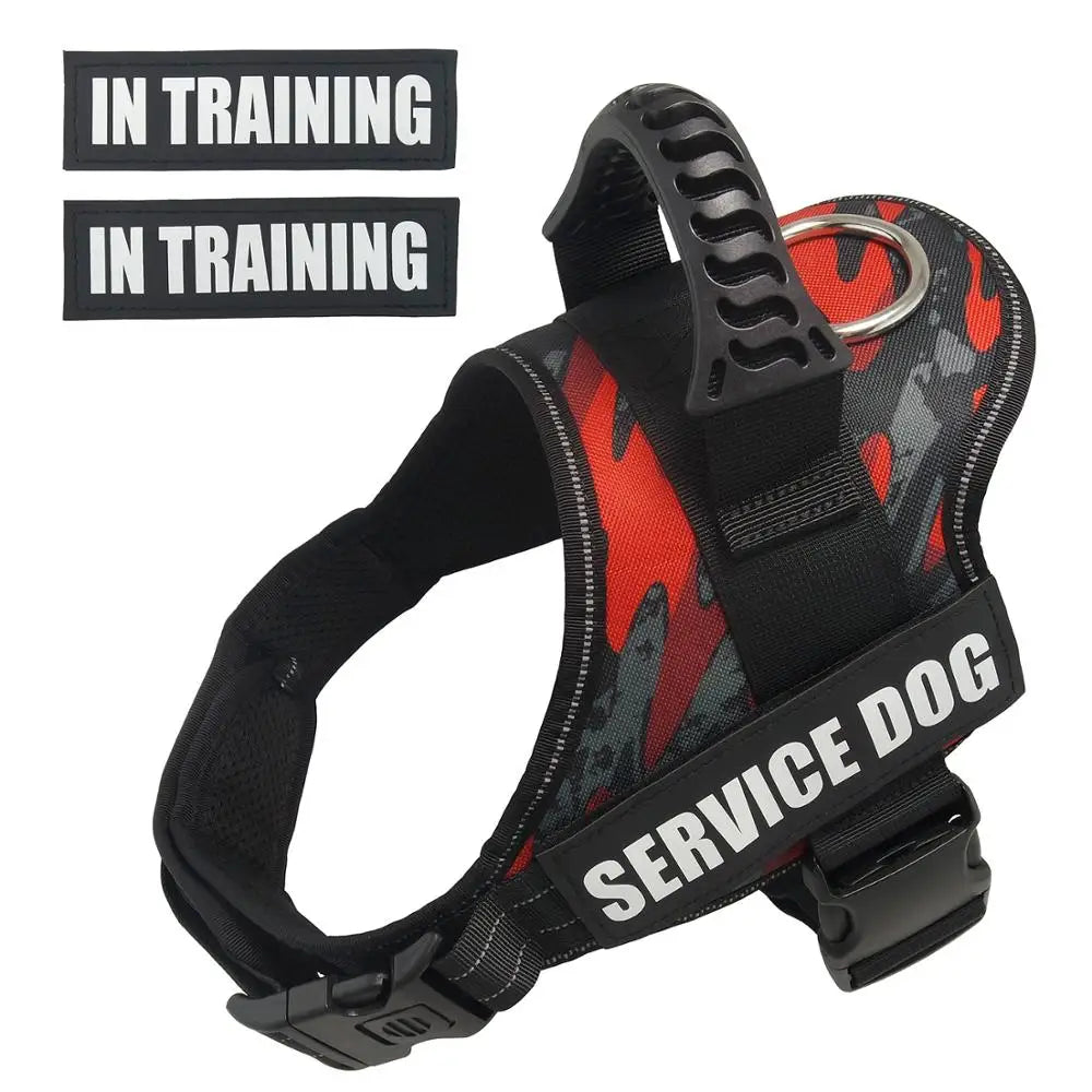 Harnais de Service pour chien préféré et gilet de soutien émotionnel avec patchs réfléchissants amovibles pour chiot de grande et moyenne taille