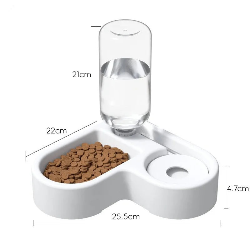 Gamelle Double avec Distributeur d’Eau Automatique – Bol 2-en-1 pour Chien