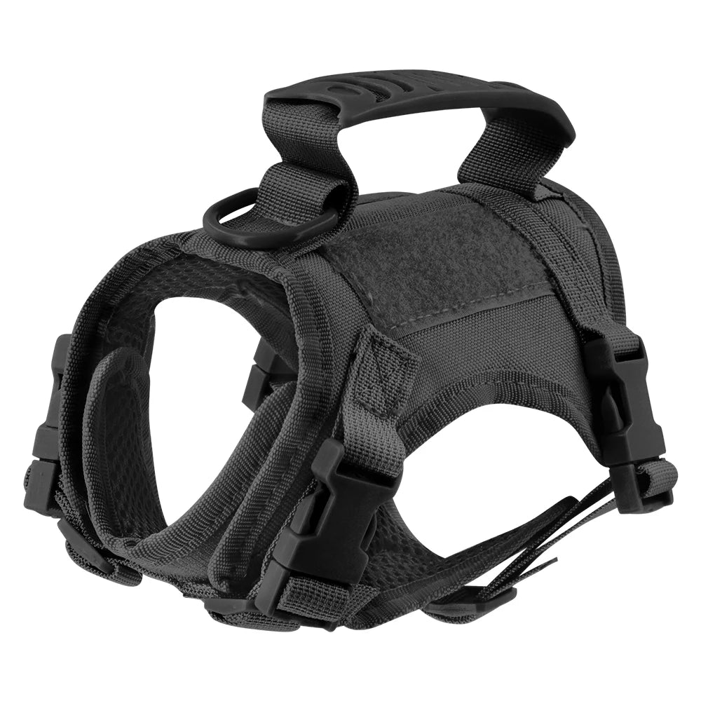 Harnais tactique pour chien, harnais pour chiot de petite race, gilet pour chat réglable pour Service militaire, accessoires pour chiens, entraînement et travail