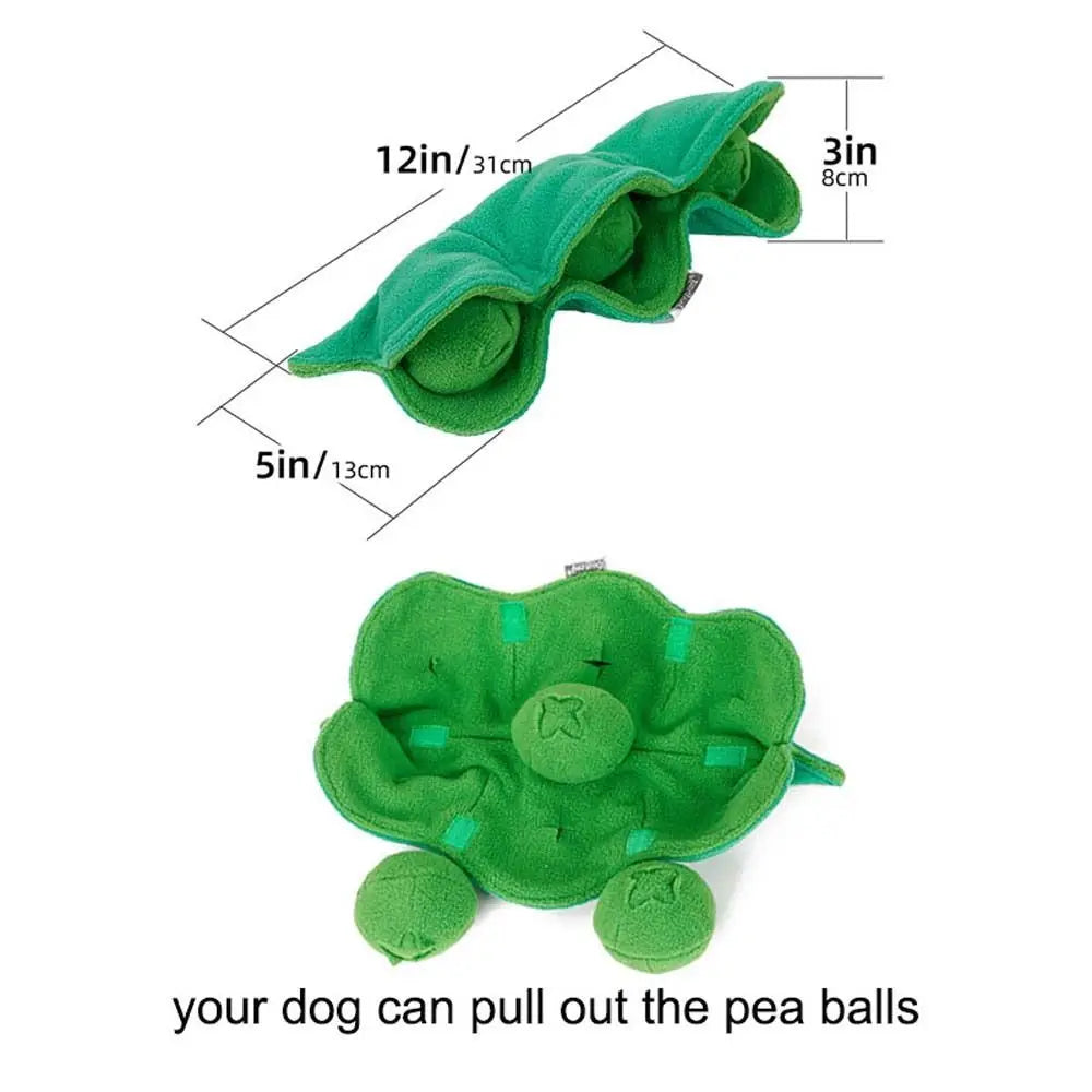 Jouet Interactif pour Chien – Gousse de Pois avec Friandises Cachées, Puzzle & Anti-Stress