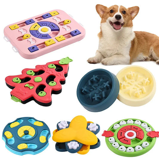Puzzle Interactif pour Chien – Jouet Distributeur de Friandises et Gamelle Anti-glouton