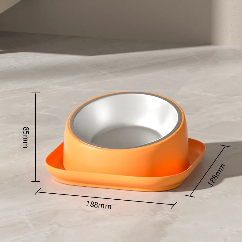 Gamelle Inclinée en Inox pour Chiens – Bol Antidérapant et Confort Digestif
