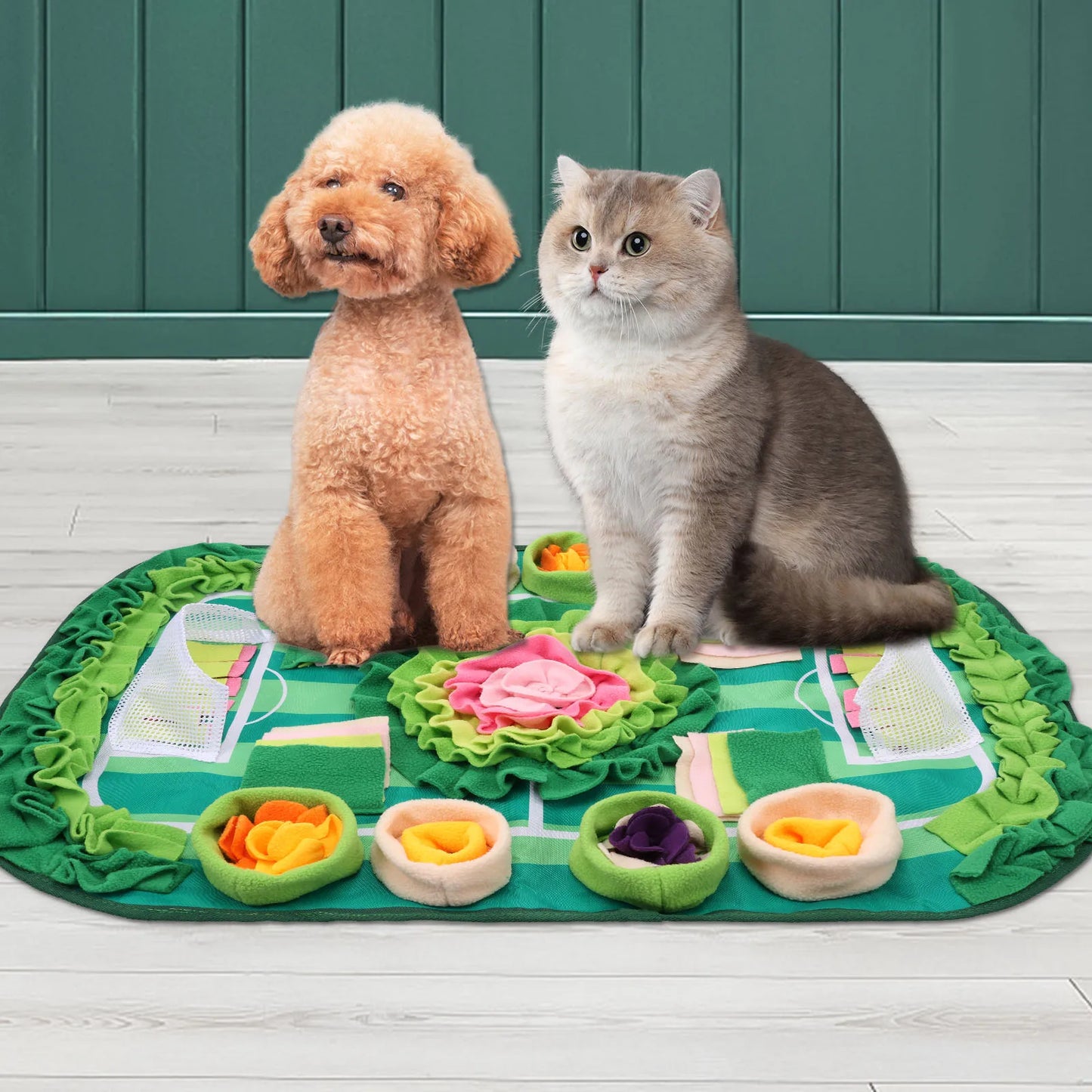 Tapis de Fouille Interactif XL pour Animaux – Puzzle & Gamelle Lente Anti-Stress pour Chiens