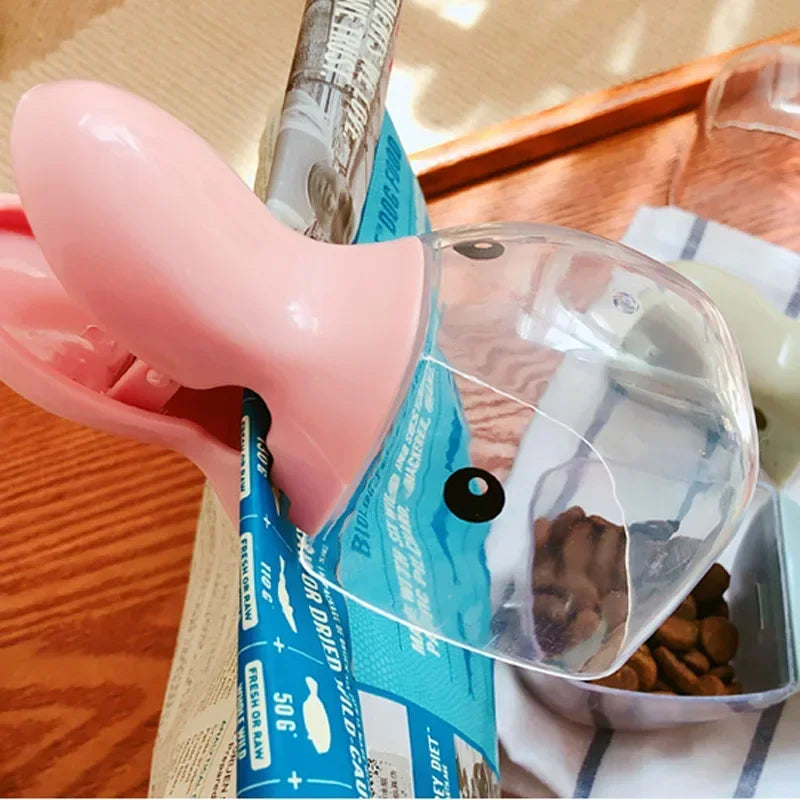 Cuillère Doseuse Multifonction pour Chien & Chat – Pelle à Croquettes avec Clip de Fermeture