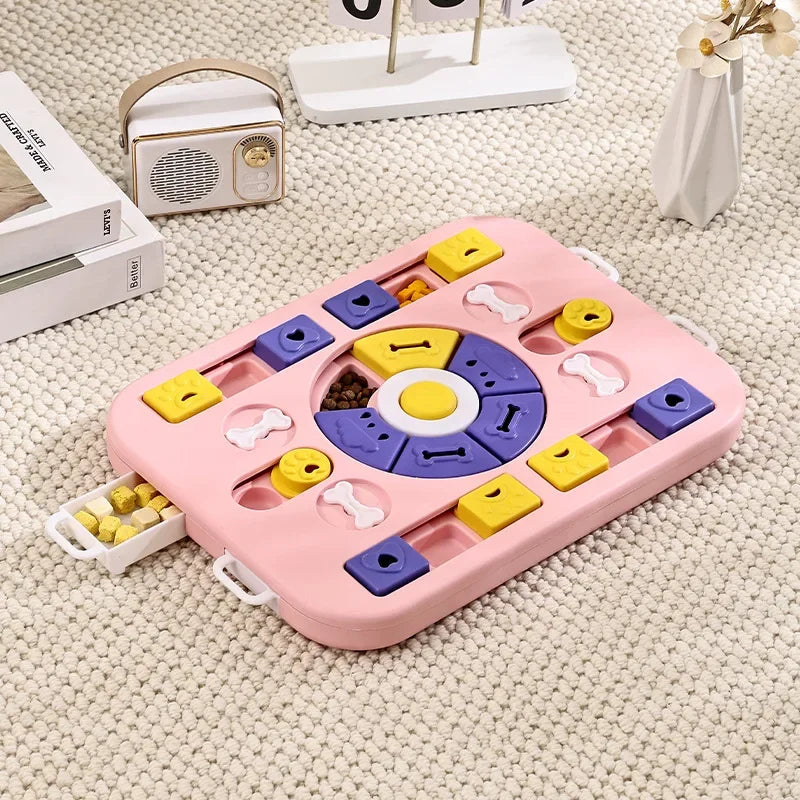 Puzzle Interactif pour Chien – Jouet Distributeur de Friandises et Gamelle Anti-glouton