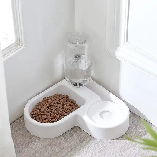 Gamelle Double avec Distributeur d’Eau Automatique – Bol 2-en-1 pour Chien