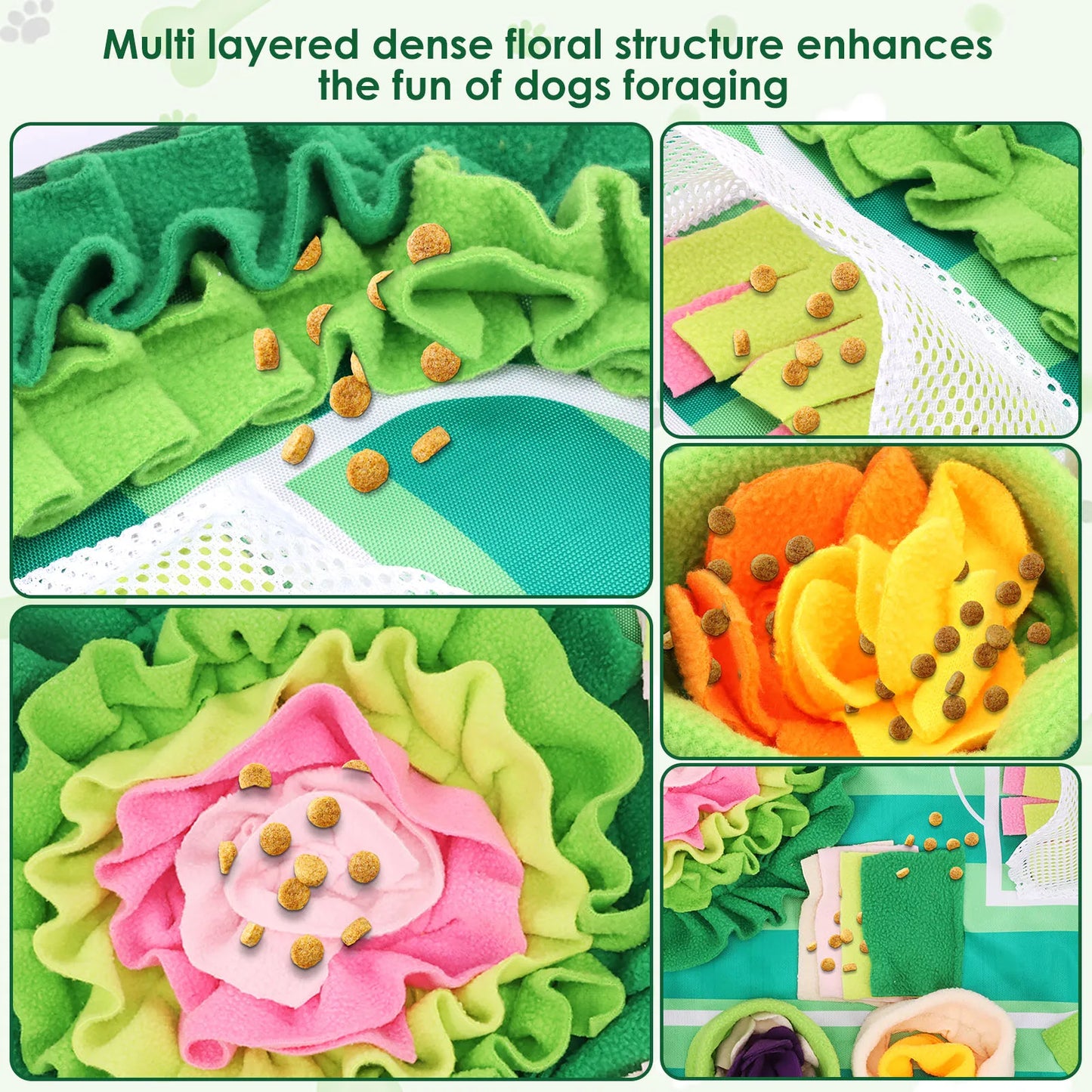 Tapis de Fouille Interactif XL pour Animaux – Puzzle & Gamelle Lente Anti-Stress pour Chiens