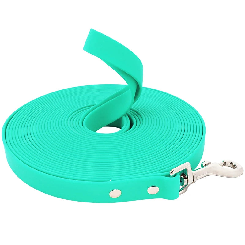 Laisse Longue Imperméable pour Chien – PVC Résistant, Facile à Nettoyer (3m, 5m, 10m, 15m)