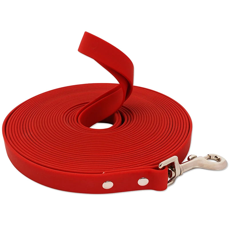 Laisse Longue Imperméable pour Chien – PVC Résistant, Facile à Nettoyer (3m, 5m, 10m, 15m)