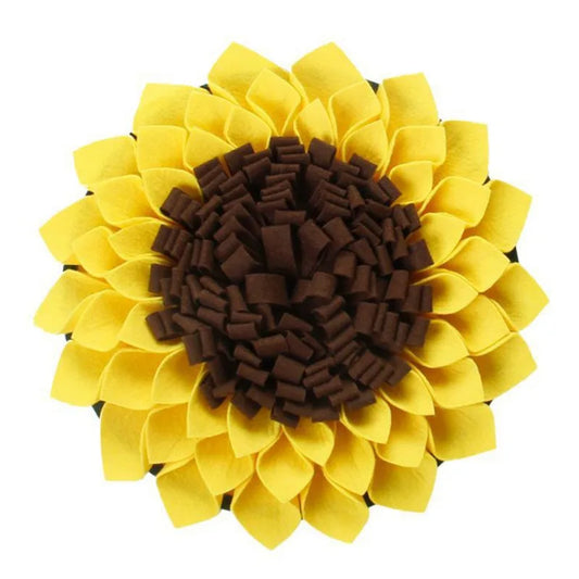 Tapis de Fouille pour Chien – Jeu d’Intelligence & Anti-Stress en Forme de Tournesol