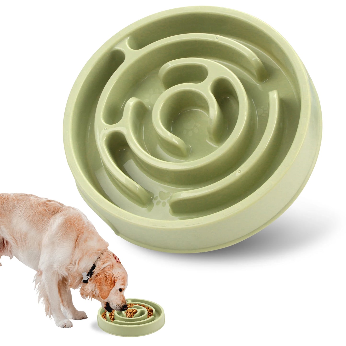 Bol Anti-Glouton pour Chien – Gamelle Antidérapante, Ralentit l’Alimentation, Évite les Ballonnements