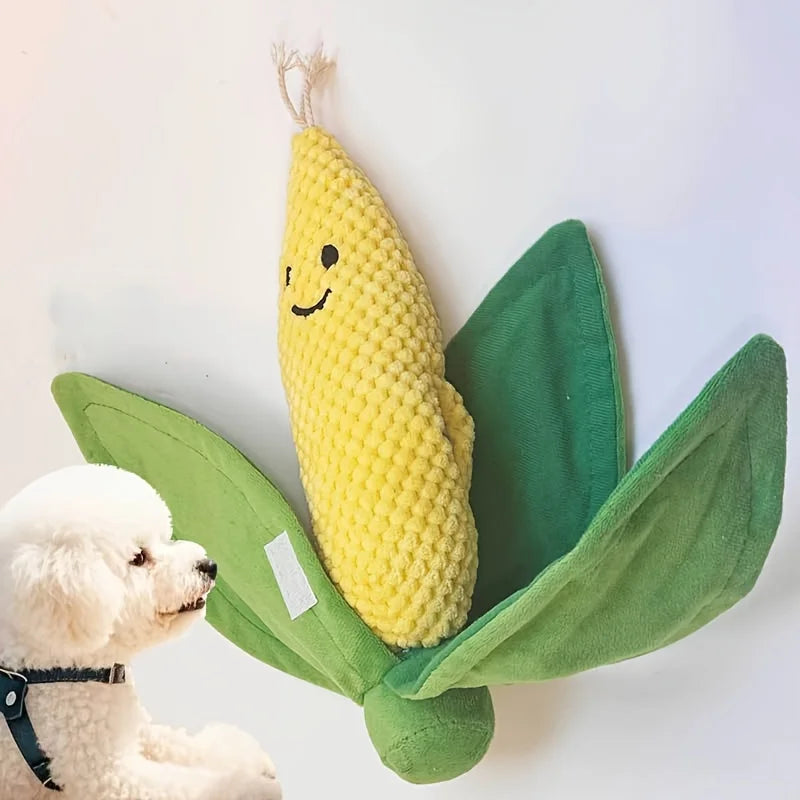 Jouet Interactif pour Chien – Épi de Maïs en Peluche avec Cachettes à Friandises