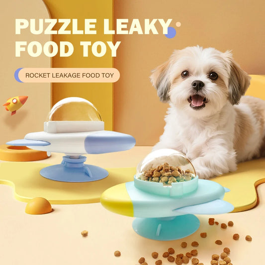 Jouet Puzzle Distributeur de Croquettes – Jouet Interactif & Mangeoire Anti-glouton pour Chiens