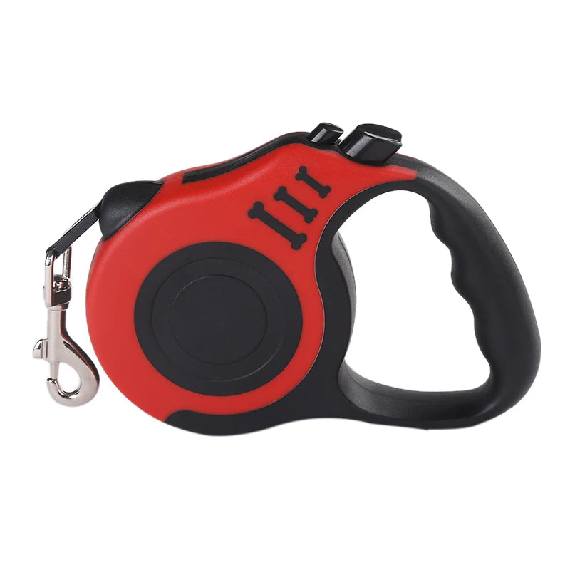 Laisse Rétractable 3m / 5m en Nylon Résistant – Pour Chiens de Petite à Grande Taille
