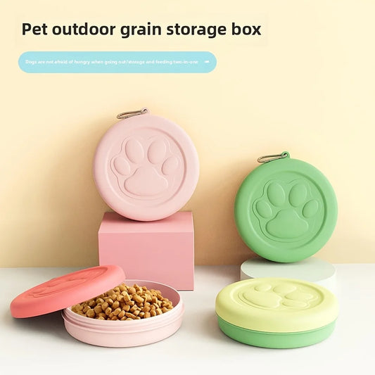 Bol de Voyage Portable pour Chien & Chat – Boîte à Collations Compacte et Multifonction