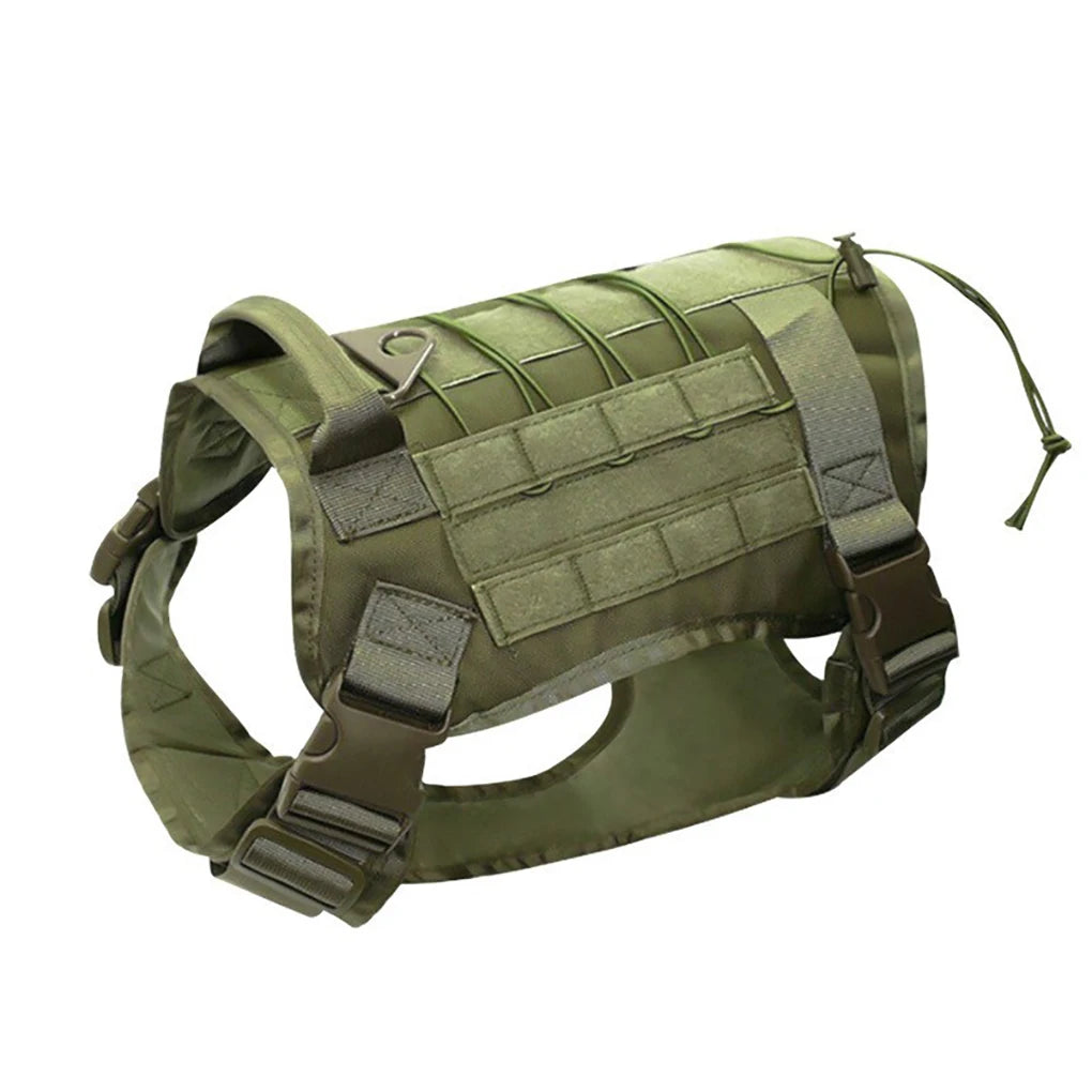 Collier tactique pour chien, harnais réglable pour races moyennes et grandes, gilet pour animaux de compagnie avec conception Anti-traction, harnais Portable pour chien
