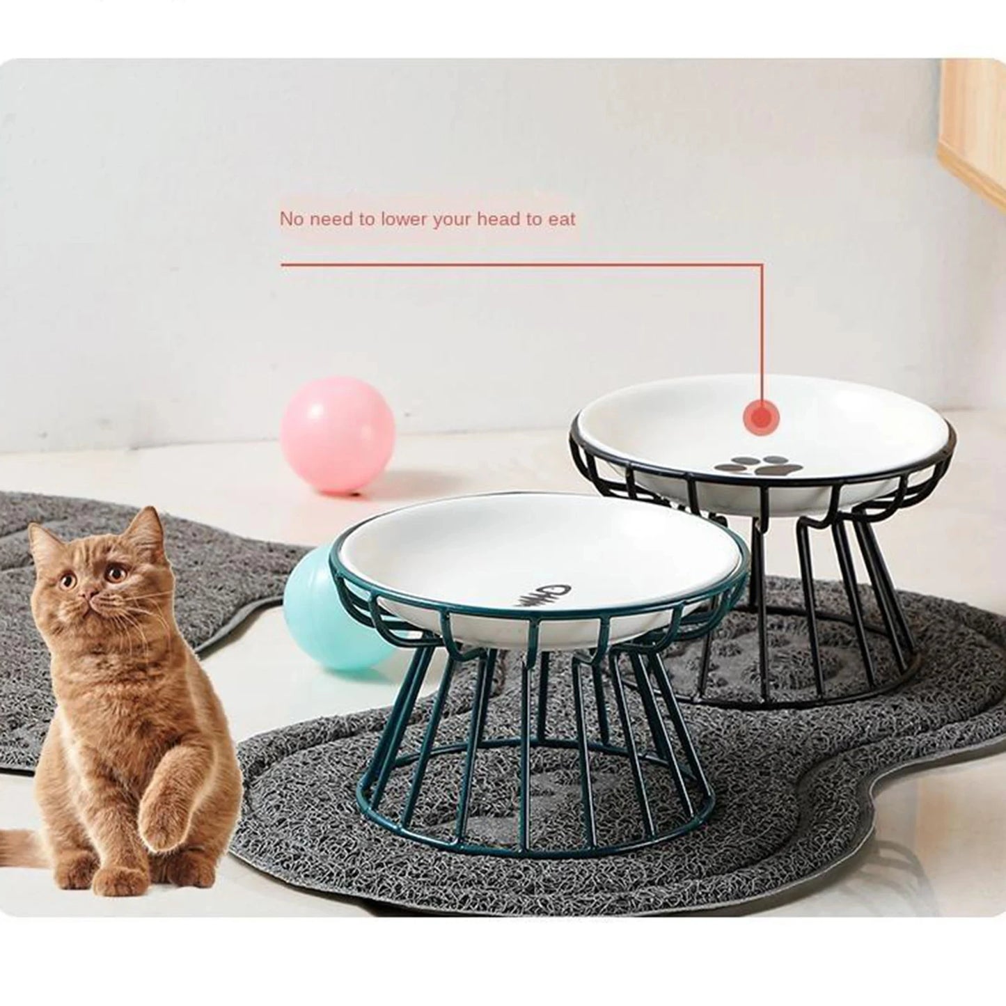 Bol Surélevé en Céramique – Gamelle Design Petits Chiens, Hygiénique et Antidérapante