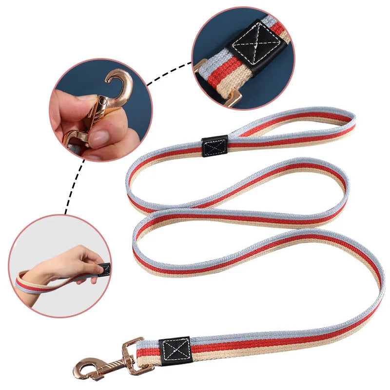 Laisse longue d’entraînement pour chien – Nylon antidérapant, corde de traction solide, idéale pour marche et dressage