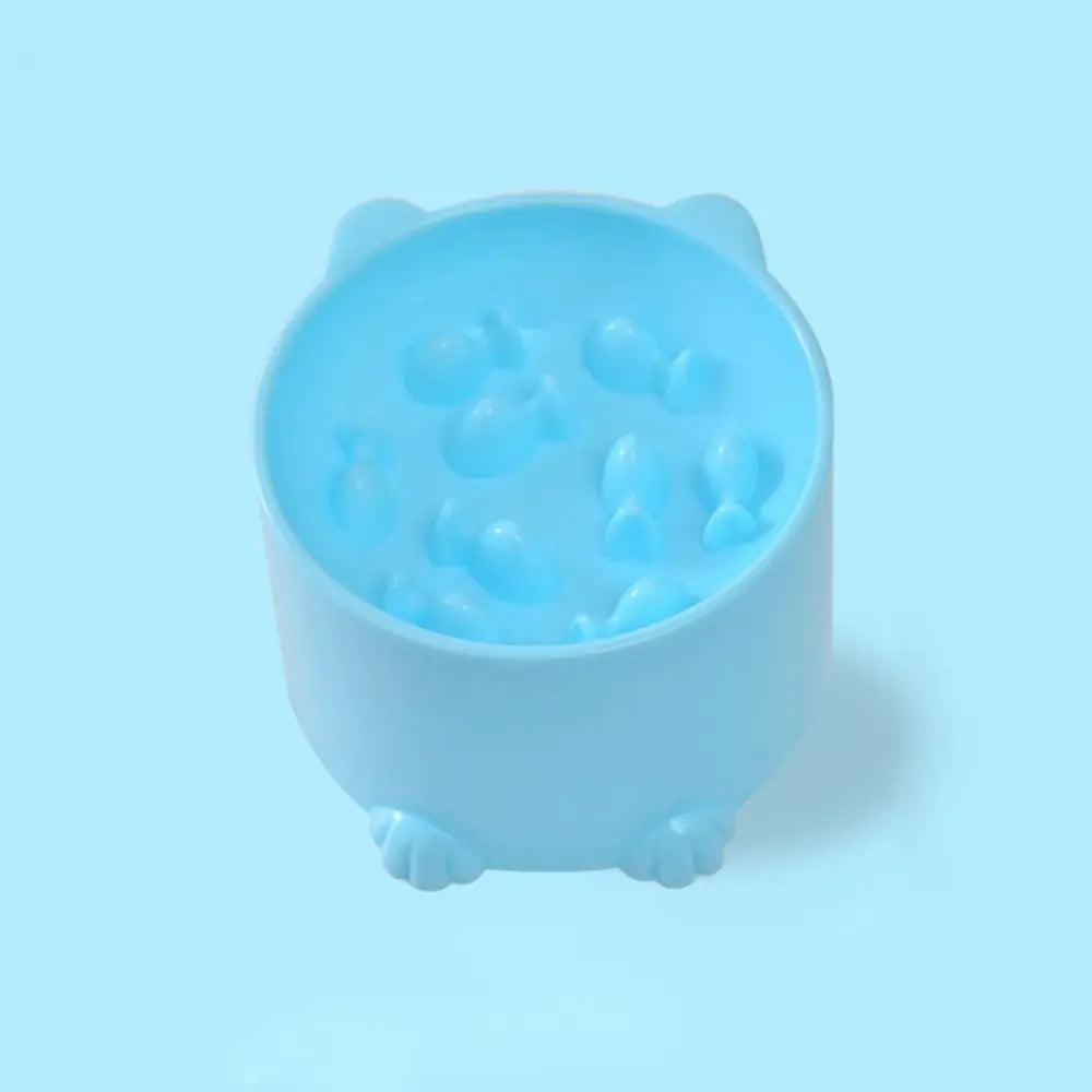 Gamelle Élevée Anti-Glouton pour Chats – Bol de Nourriture Anti-étouffement et Protection des Cervicales