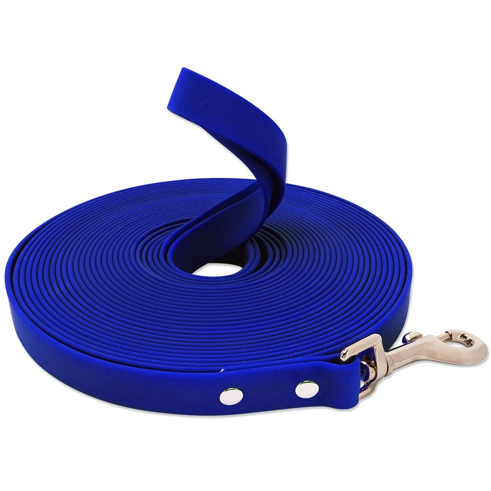 Laisse Longue Imperméable pour Chien – PVC Résistant, Facile à Nettoyer (3m, 5m, 10m, 15m)