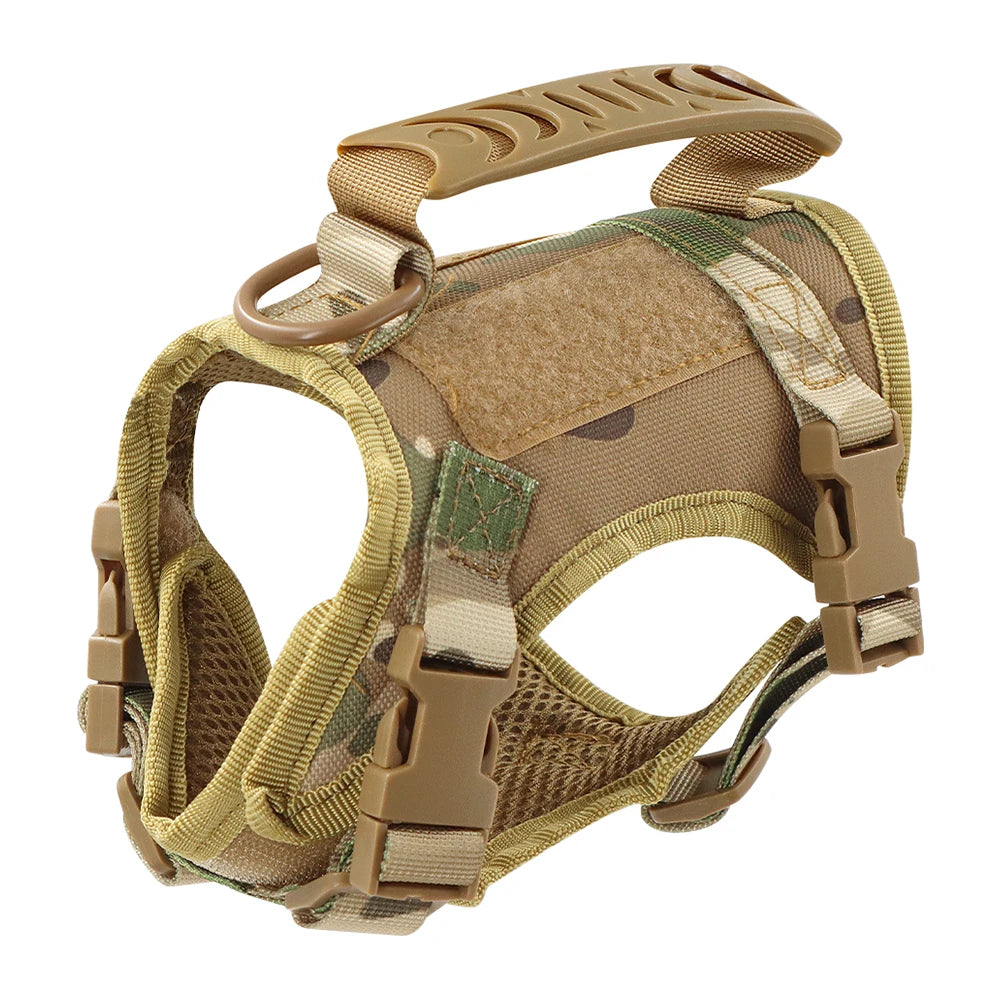 Harnais tactique pour chien, harnais pour chiot de petite race, gilet pour chat réglable pour Service militaire, accessoires pour chiens, entraînement et travail