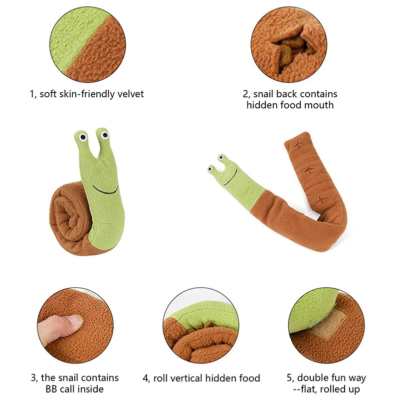 Jouet de Fouille Interactif pour Chien – Chenille avec Friandises Cachées, Anti-Stress & Éducatif