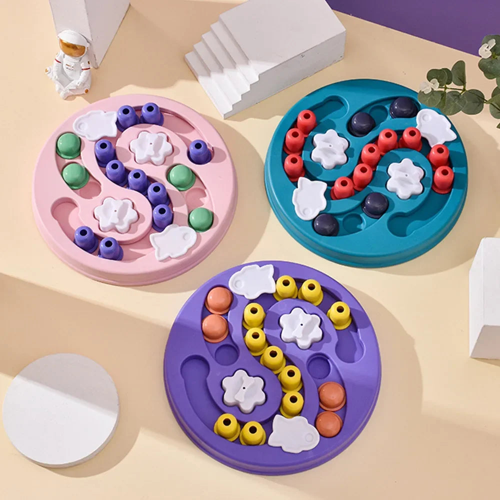 Puzzle Interactif pour Chien – Jouet Distributeur de Friandises et Gamelle Anti-glouton