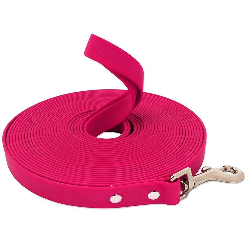 Laisse Longue Imperméable pour Chien – PVC Résistant, Facile à Nettoyer (3m, 5m, 10m, 15m)