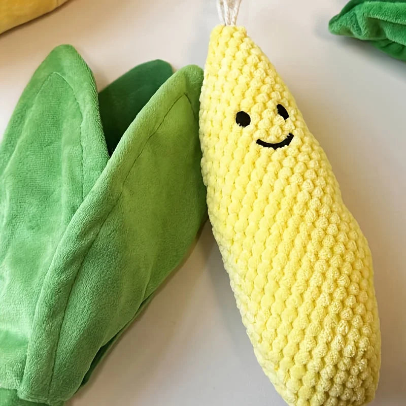 Jouet Interactif pour Chien – Épi de Maïs en Peluche avec Cachettes à Friandises