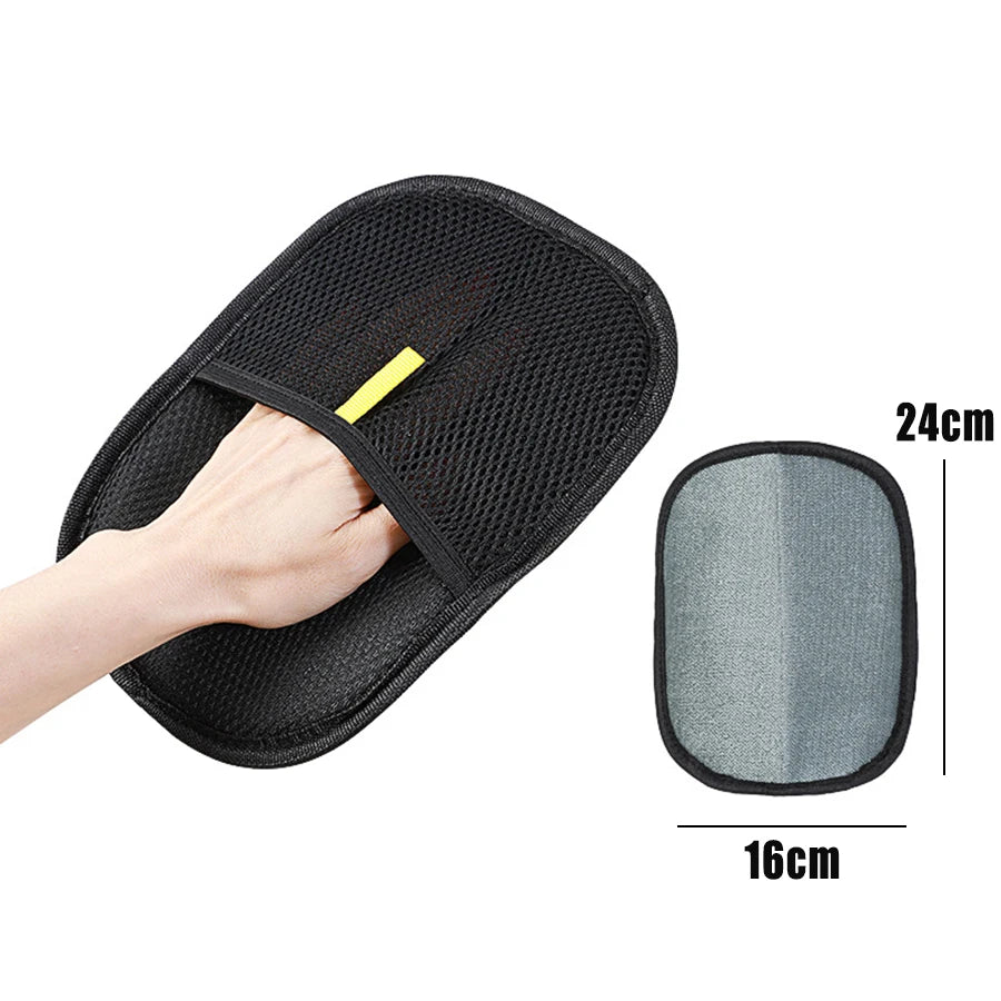Lot de 2 gants attrape-poils pour animaux – Enlève facilement les poils de chien, chat et lapin