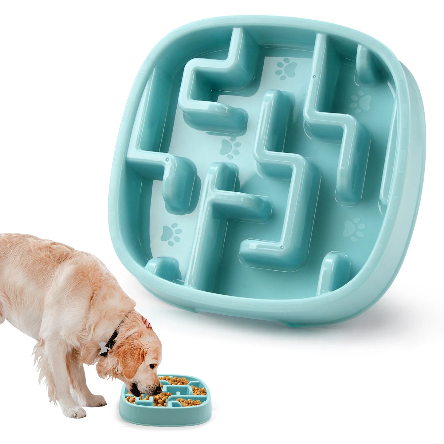 Bol Anti-Glouton pour Chien – Gamelle Antidérapante, Ralentit l’Alimentation, Évite les Ballonnements