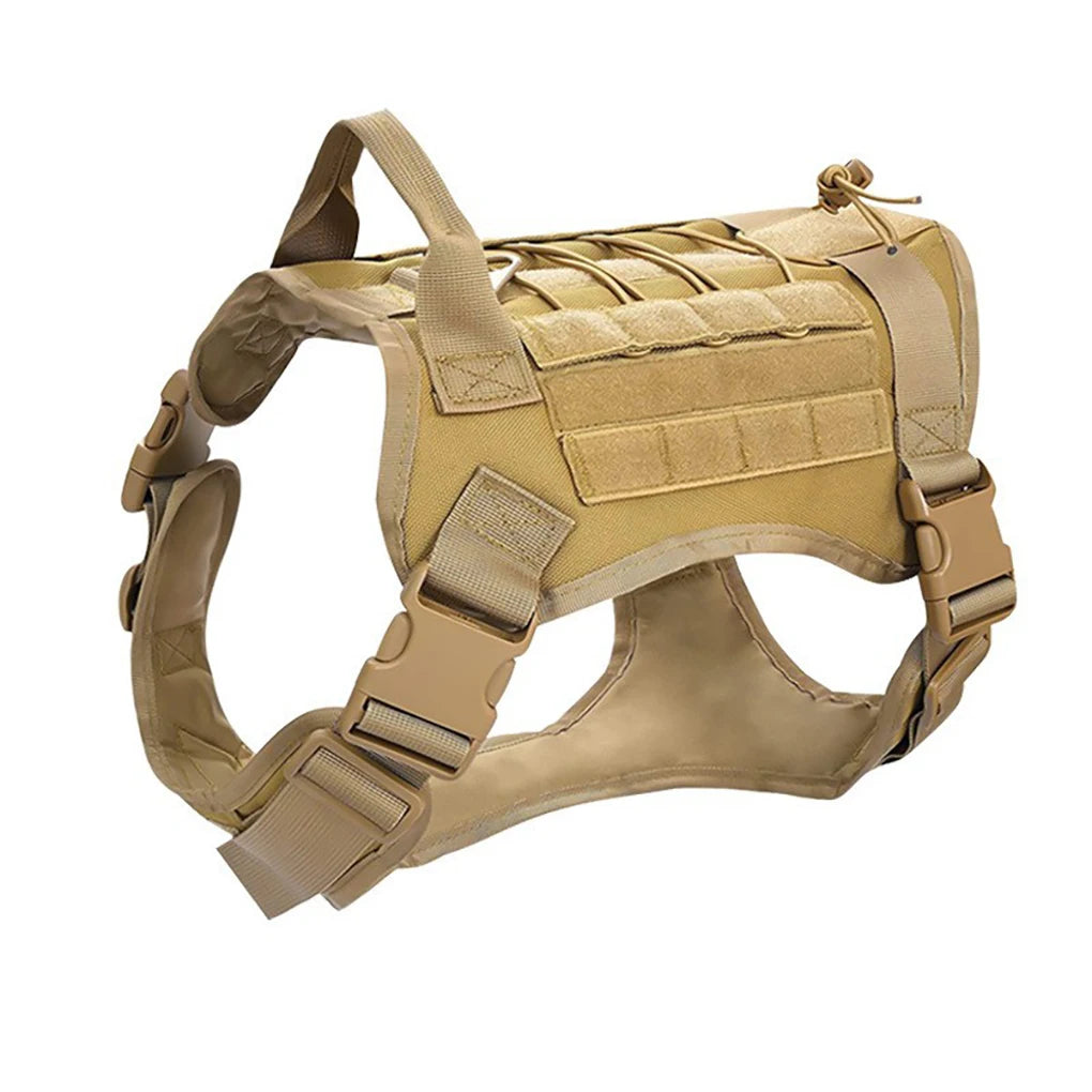 Collier tactique pour chien, harnais réglable pour races moyennes et grandes, gilet pour animaux de compagnie avec conception Anti-traction, harnais Portable pour chien