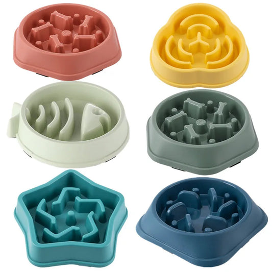 Gamelle Anti-Glouton Colorée pour Chiens – Formes Originales et Base Antidérapante