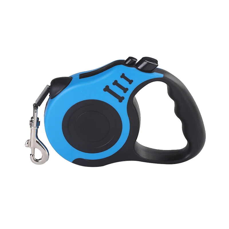 Laisse Rétractable 3m / 5m en Nylon Résistant – Pour Chiens de Petite à Grande Taille